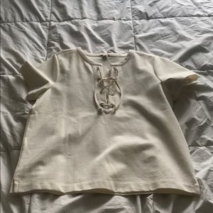 J. Crew white top